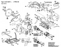 Bosch 0 603 225 042 PKS 40 Combi Port.Circular Saw P 240 V / GB Spare Parts PKS40